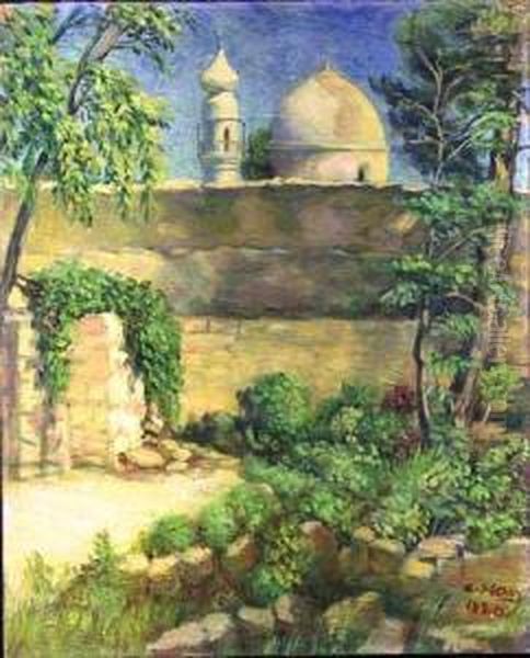 Jerusalem Oil Painting by Aaron Shaul Schur