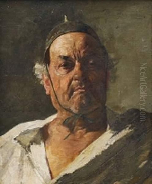 Portrait Oil Painting by Josef Schuster