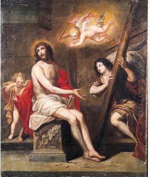 Scene De La Passion Du Christ Oil Painting by Cornelis I Schut