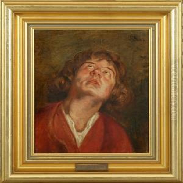 Portrait Of A Youngman Oil Painting by Frans Schwartz