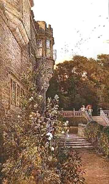 On the Terrace Haddon Hall Oil Painting by Charles Earle