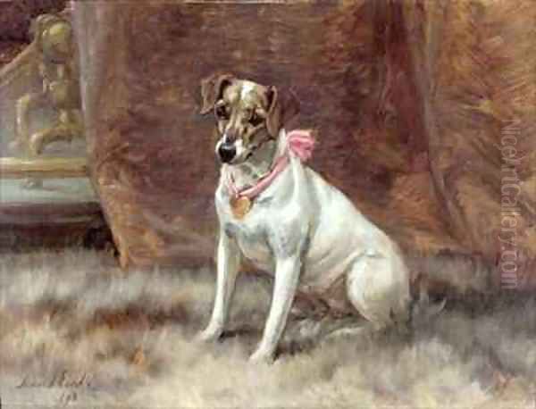 The Pink Bow Oil Painting by Maud Earl