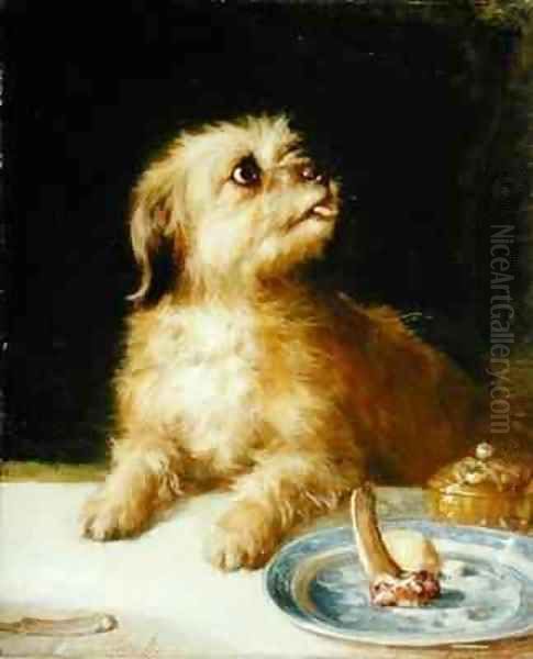 Norfolk Terrier Oil Painting by Thomas Earl