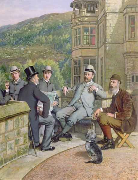 The Royal Visit in 1884 Oil Painting by Henry Hetherington Emmerson