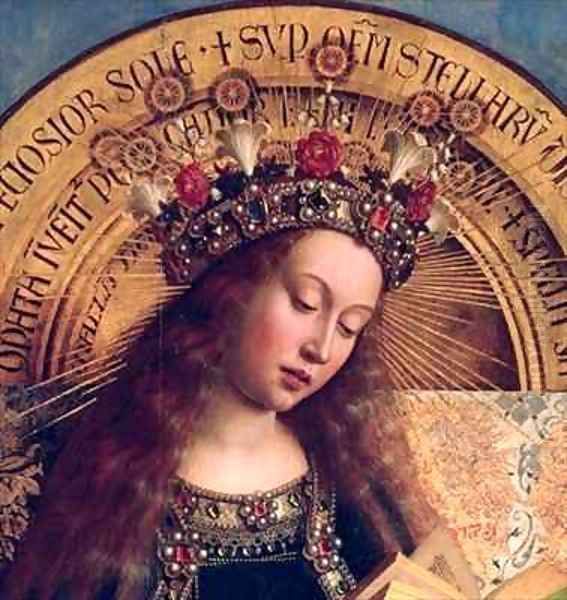 The Ghent Altarpiece The Virgin Mary Oil Painting by Hubert & Jan van Eyck