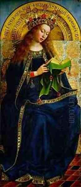 The Ghent Altarpiece The Virgin Mary 4 Oil Painting by Hubert & Jan van Eyck