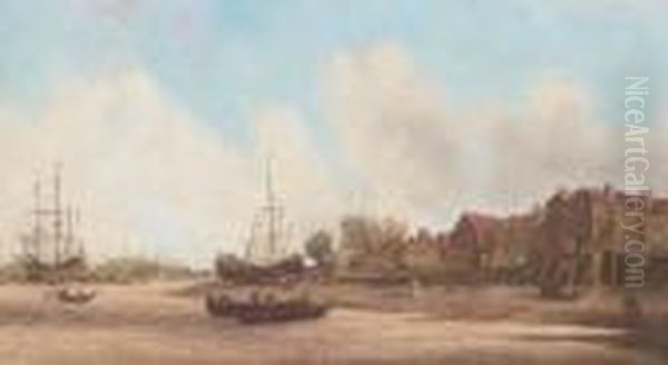 Rotherhithe Oil Painting by Samuel Scott