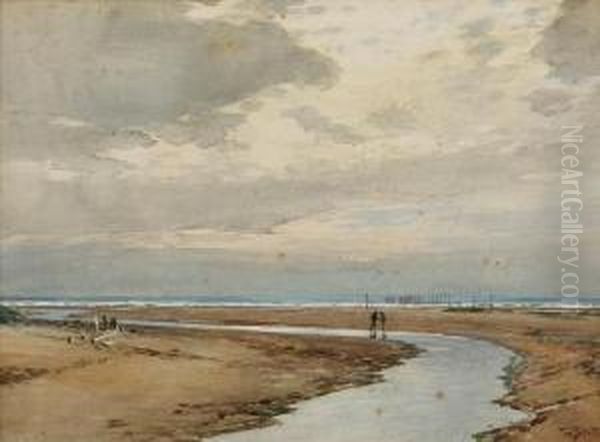 The Beach Carnoustie Oil Painting by Tom Scott