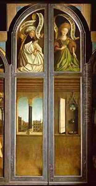 The Ghent Altarpiece Exterior of the left and right shutters Oil Painting by Hubert & Jan van Eyck