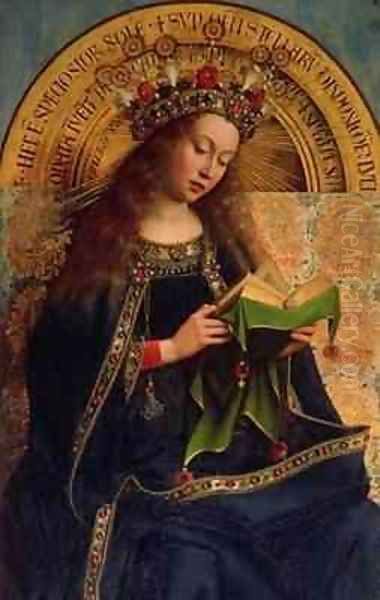 The Ghent Altarpiece The Virgin Mary 3 Oil Painting by Hubert & Jan van Eyck