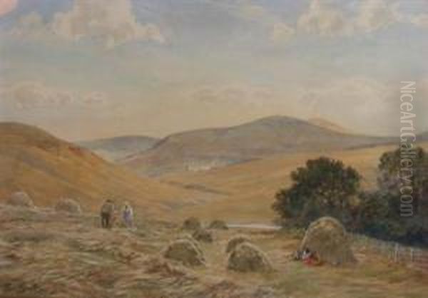 Hay Gatherers Oil Painting by Tom Scott