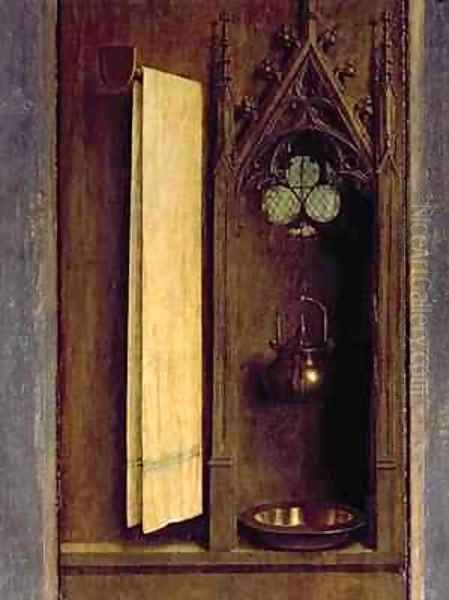 The Ghent Altarpiece detail from the exterior of the right shutter Oil Painting by Hubert & Jan van Eyck