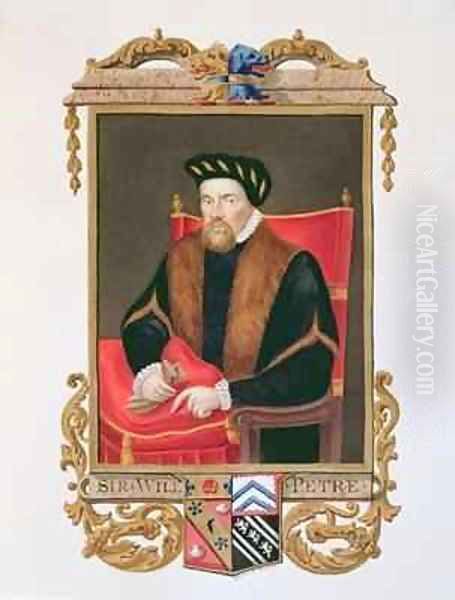 Portrait of Sir William Petre 1505-72 from Memoirs of the Court of Queen Elizabeth Oil Painting by Sarah Countess of Essex