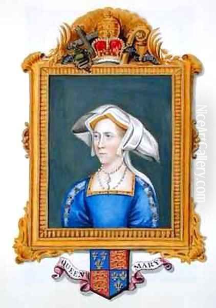 Portrait of Anne Boleyn wrongly called Queen Mary from Memoirs of the Court of Queen Elizabeth Oil Painting by Sarah Countess of Essex