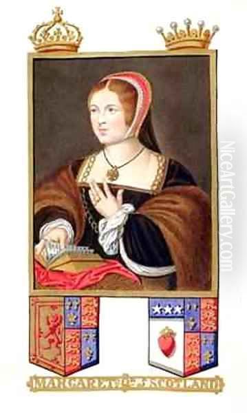 Portrait of Margaret Tudor Queen of Scotland from Memoirs of the Court of Queen Elizabeth Oil Painting by Sarah Countess of Essex