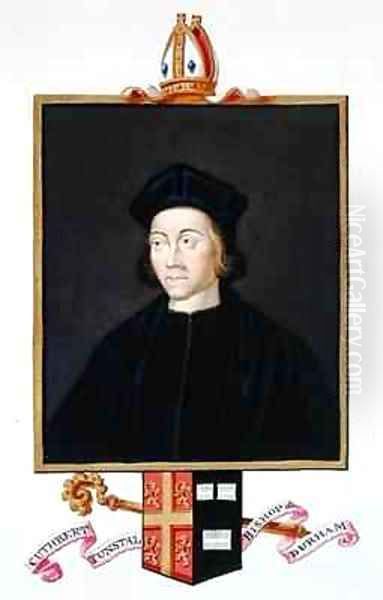 Portrait of Cuthbert Tunstall Bishop of Durham from Memoirs of the Court of Queen Elizabeth Oil Painting by Sarah Countess of Essex