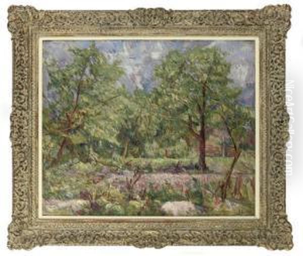 Landscape With Trees Oil Painting by Elliott Seabrooke