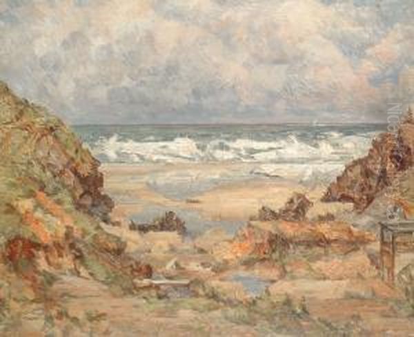 Cornish Coast Oil Painting by Elliott Seabrooke