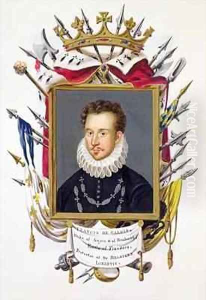 Portrait of Charles IX of France from Memoirs of the Court of Queen Elizabeth Oil Painting by Sarah Countess of Essex