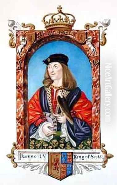 Portrait of James IV of Scotland from Memoirs of the Court of Queen Elizabeth Oil Painting by Sarah Countess of Essex