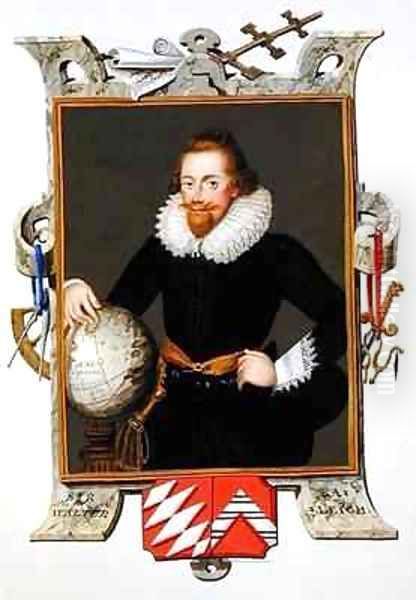 Portrait of Sir Walter Raleigh from Memoirs of the Court of Queen Elizabeth Oil Painting by Sarah Countess of Essex