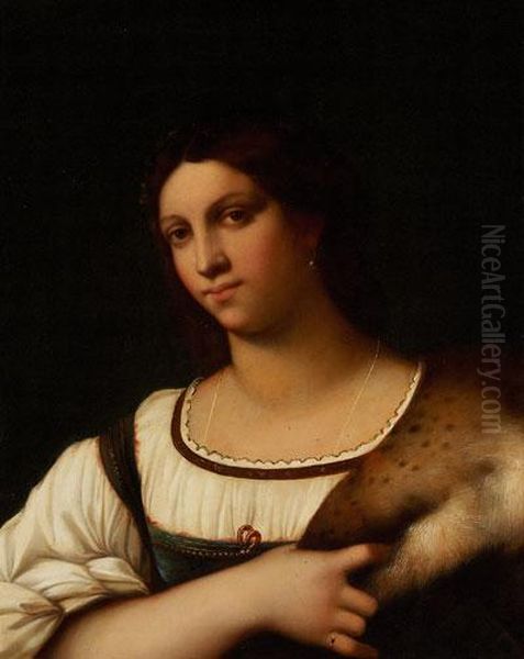 La Fornarina Oil Painting by Sebastiano Del Piombo