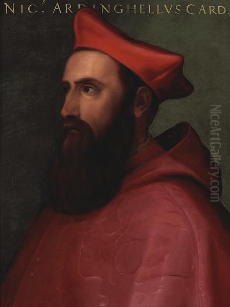 A Portrait Of Niccolo Ardinghelli Oil Painting by Sebastiano Del Piombo