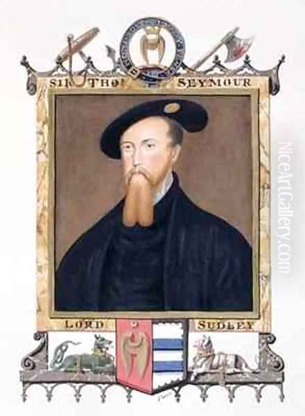 Portrait of Thomas Seymour 1st Baron of Sudeley from Memoirs of the court of Queen Elizabeth Oil Painting by Sarah Countess of Essex