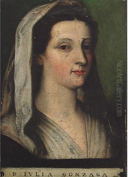 Portrait Of Giulia Gonzaga Oil Painting by Sebastiano Del Piombo