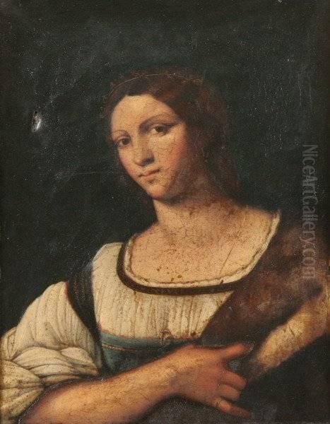 Portrait Of A Lady Oil Painting by Sebastiano Del Piombo