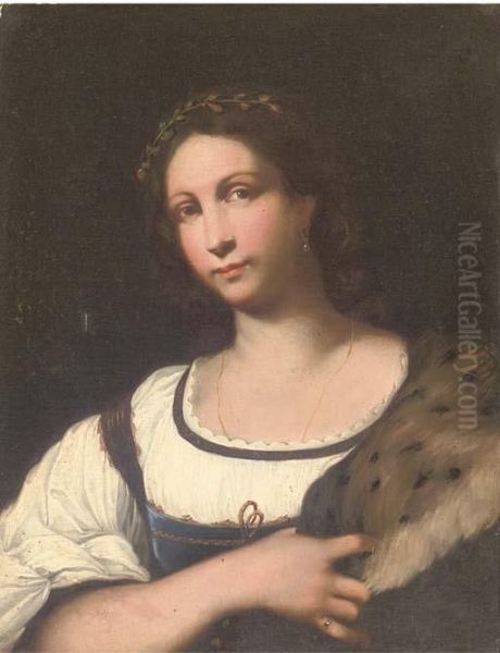 Portrait Of A Lady Oil Painting by Sebastiano Del Piombo