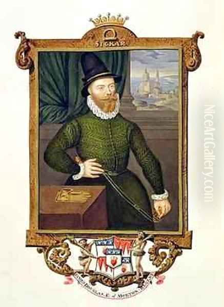 Portrait of James Douglas 4th Earl of Morton from Memoirs of the court of Queen Elizabeth Oil Painting by Sarah Countess of Essex