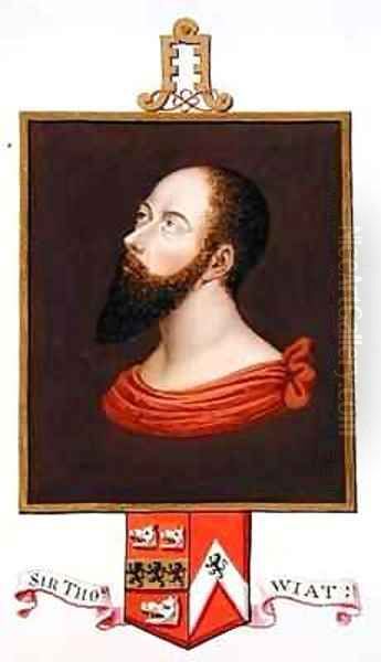 Portrait of Sir Thomas Wyatt the Elder from Memoirs of the Court of Queen Elizabeth Oil Painting by Sarah Countess of Essex