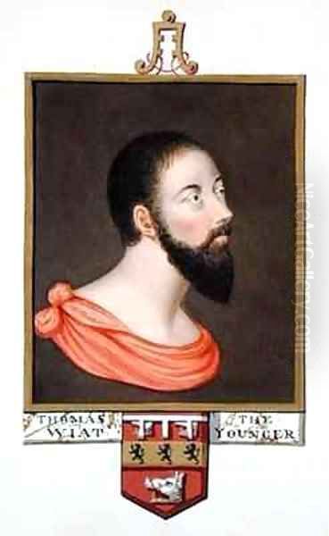 Portrait of Sir Thomas Wyatt the Younger from Memoirs of the Court of Queen Elizabeth Oil Painting by Sarah Countess of Essex