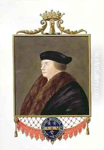 Portrait of Thomas Cromwell Ist Earl of Essex from Memoirs of the Court of Queen Elizabeth Oil Painting by Sarah Countess of Essex