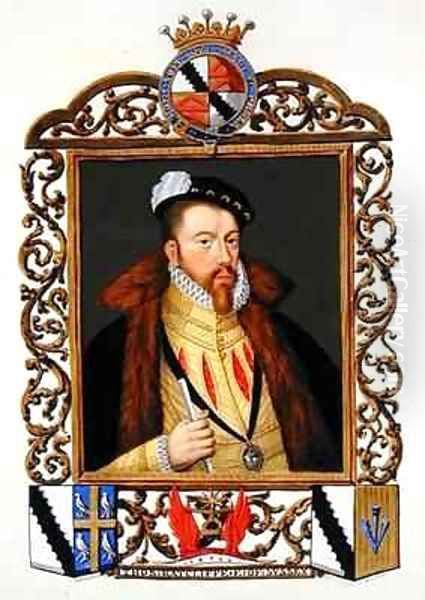 Portrait of Thomas Radcliffe 3rd Earl of Sussex from Memoirs of the Court of Queen Elizabeth Oil Painting by Sarah Countess of Essex