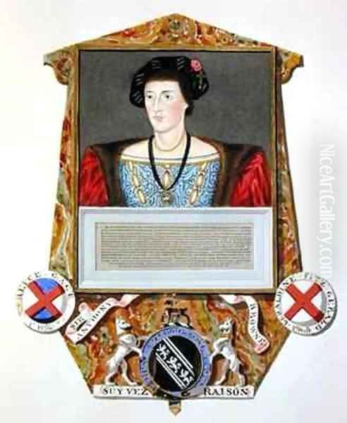 Portrait of Sir Anthony Browne from Memoirs of the Court of Queen Elizabeth Oil Painting by Sarah Countess of Essex