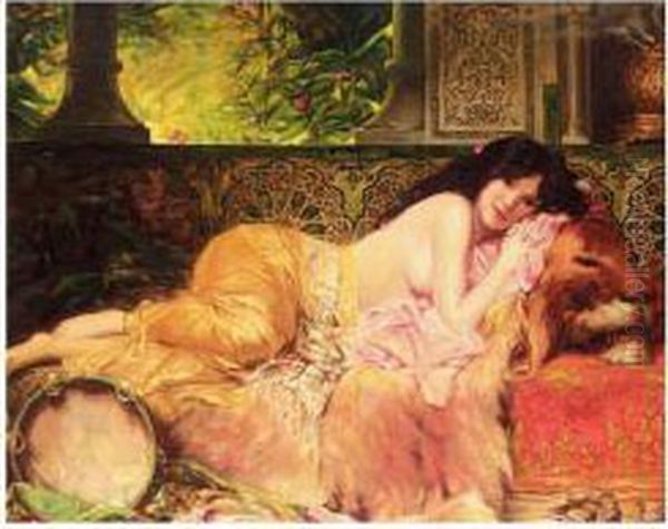 In The Harem Oil Painting by Stephan Sedlacek