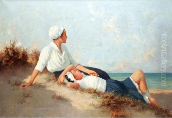 In The Dunes Oil Painting by Hermann Seeger