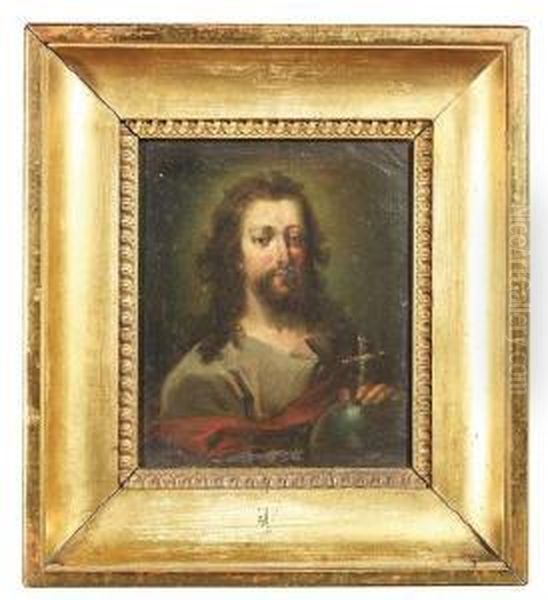 Conrad . Christus Salvator Oil Painting by Joseph Conrad Seekatz