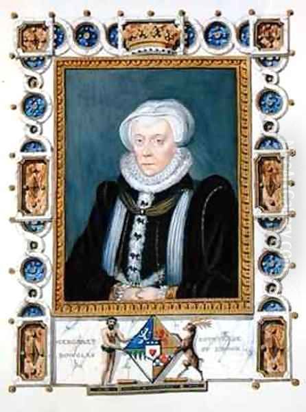 Portrait of Margaret Douglas Countess of Lennox from Memoirs of the Court of Queen Elizabeth Oil Painting by Sarah Countess of Essex