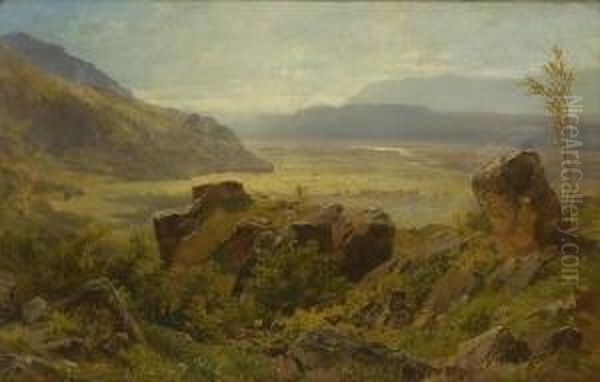 Voralpenlandschaft Oil Painting by Gottfried Seelos