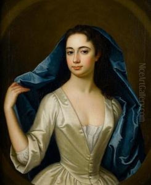 Portrait Of A Lady Oil Painting by Enoch Seeman