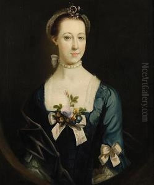 Portrait Of A Lady Oil Painting by Enoch Seeman