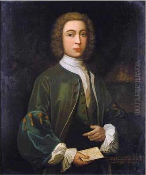 Portrait Of Sir Barnby Fitzpatrick, Lord Upper Ossery Oil Painting by Enoch Seeman