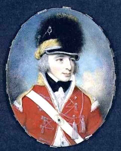 Miniature of an Unknown officer Oil Painting by Henry Edridge