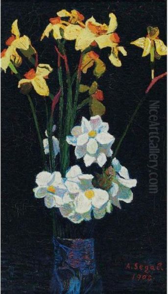 Narcissen Oil Painting by Arthur Segal