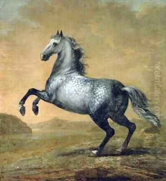 The Little Englishman King Karl XIs Horse Oil Painting by David Klocker Ehrenstrahl