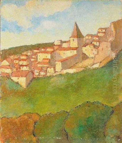 Village Oil Painting by Armand Seguin