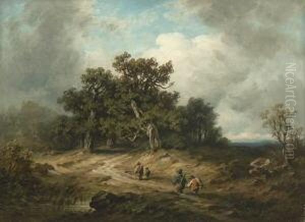 Heimkehr Von Der Jagd. Oil Painting by August Seidel